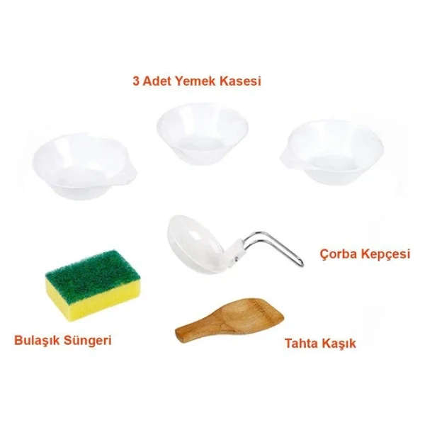 Naturehike 4ın1 Ultralight 2-3 Kişilik Kamp Yemek Pişirme Seti - Görsel 6