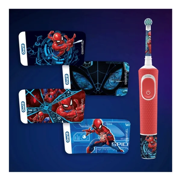 Oral-B D100 Spiderman Şarjlı Çocuk Diş Fırçası - Görsel 9