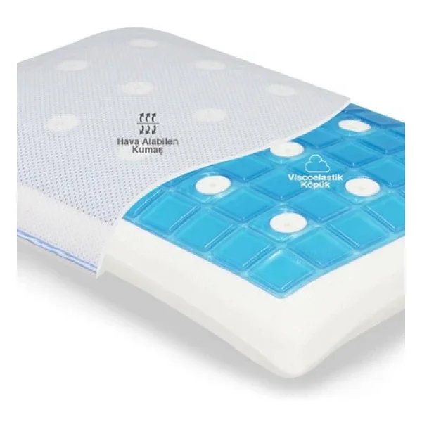Viscofoam Terletmeyen 43x29 Cm Ortopedik Bebek Yastığı - Görsel 8