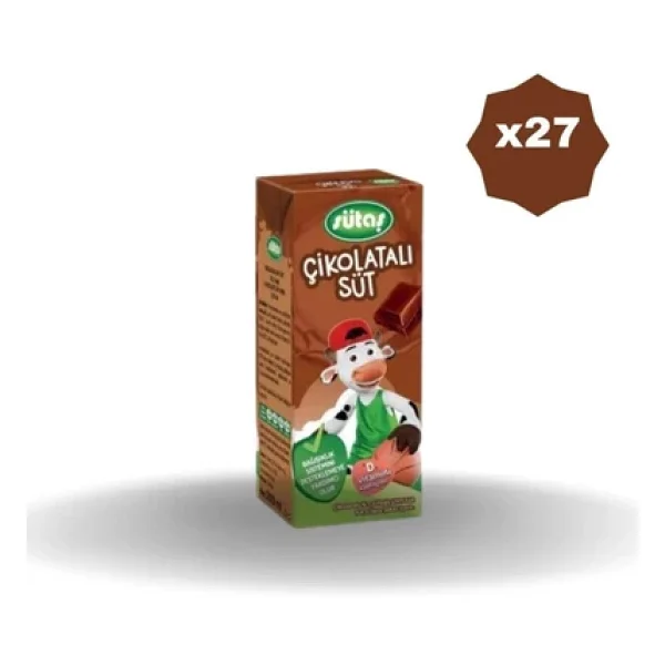 Sütaş 200 Ml 27 Adet Çikolatalı Süt - Görsel 3