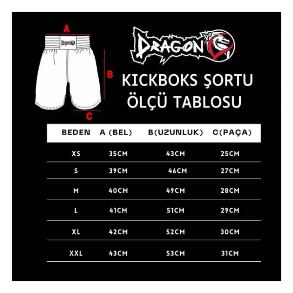 Dragondo Kb241 Kick Boks Şortu Kick Boxing Antrenman Şortu - Görsel 8