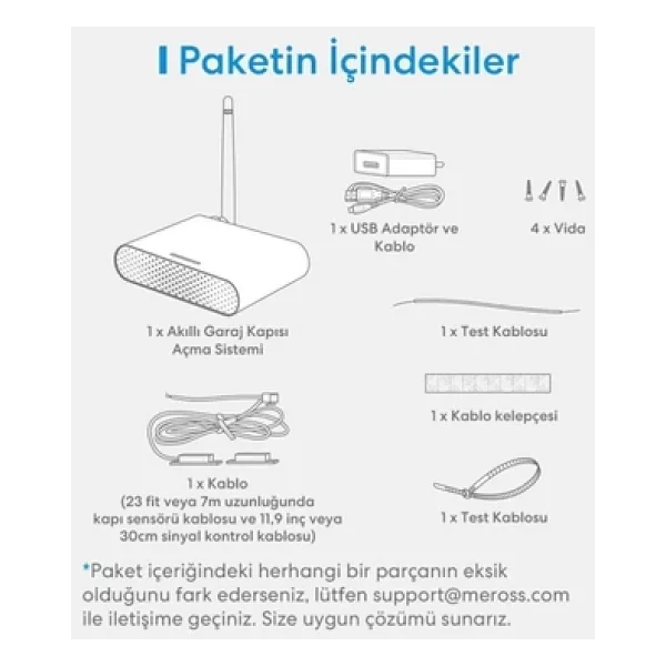 Meross Wi-Fi Garaj Kapısı Kontrollü Akıllı Anahtar - Görsel 5