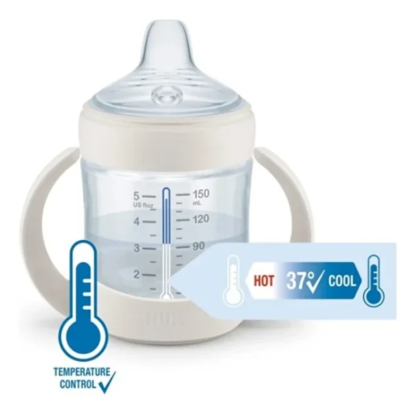 Nuk Nature Sense Isı Göstergeli Pp Alıştırma Bardağı 150 Ml / 2 Adet Yedek Başlık Mavi - Görsel 3