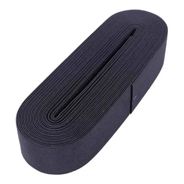 Braventa Collection - Siyah Yassı Don Lastiği 4 cm 10 Metre - Standart
