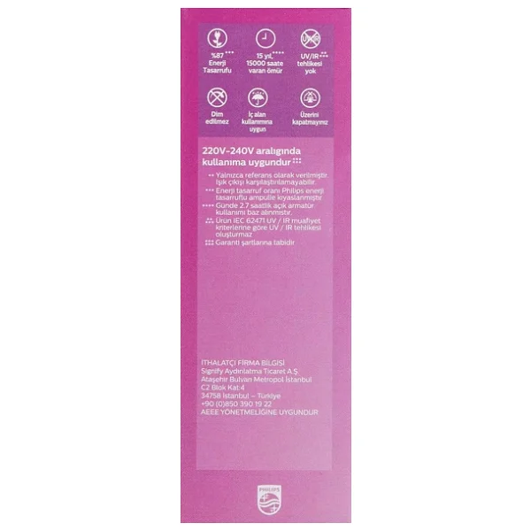 Philips Ledcandle 5 W-40 W B35 E14 Ampul - Görsel 3