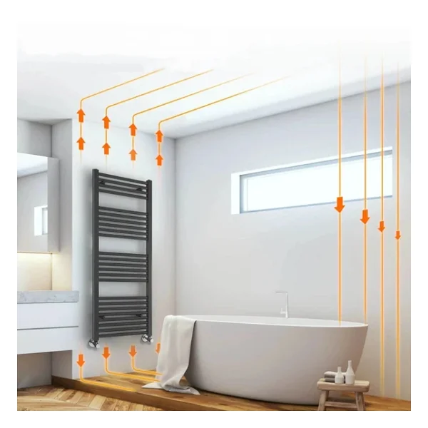 Duffmart Rainbow 60x100 cm Düz Antrasit Havlupan - Görsel 8