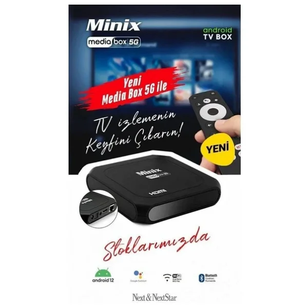 Next Minix Mediabox 5g 32 GB 4K Android TV Box - Görsel 6