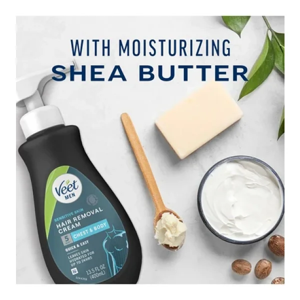 Veet Men Hassas Ciltler İçin Tüy Dökücü Krem 400ml - Görsel 8
