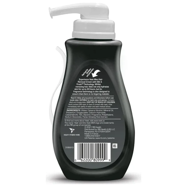 Veet Men Hassas Ciltler İçin Tüy Dökücü Krem 400ml - Görsel 4