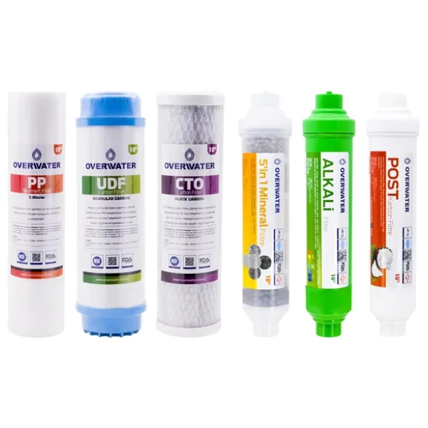 Overwater Açık Kasa Su Arıtma Cihazı 6 Lı Filtresi Seti Aşamalı ( Membransız Set ) Fkn60ma - Görsel 3