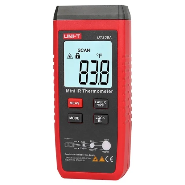Uni-T Ut-306a Mini İnfrared Lazer Termometre - Görsel 7