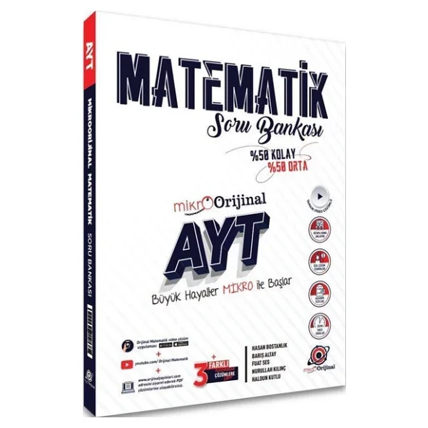 Orijinal Yayınları Mikro Ayt Matematik Soru Bankası - Görsel 4