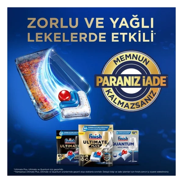 Finish Ultimate Plus Bulaşık Makinesi Tableti 75'li - Görsel 10