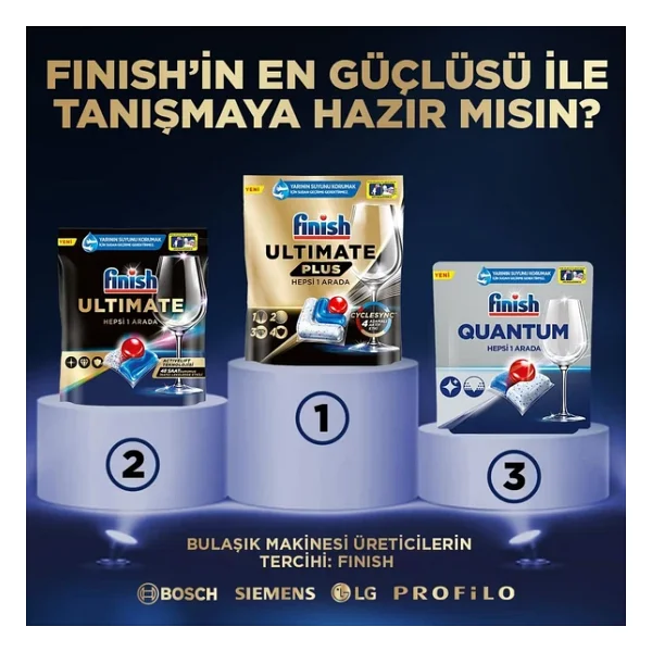 Finish Ultimate Plus Bulaşık Makinesi Tableti 75'li - Görsel 9