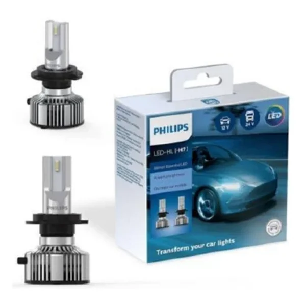 Philips H7 LED Xenon Ampul Seti Ultinon Essential LED 6500k - Görsel 2