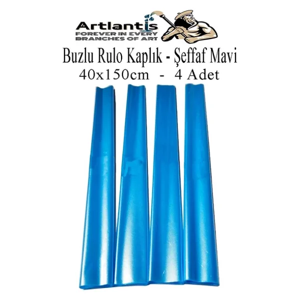 Buzlu Rulo Şeffaf Kaplık 4 Adet 40x150 Cm Defter Kitap Kaplığı Okul Öğrenci Rulo Kaplık - Görsel 6