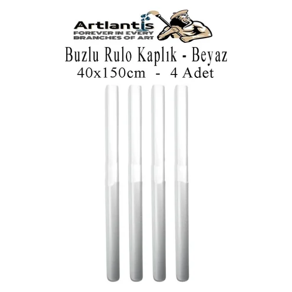 Buzlu Rulo Şeffaf Kaplık 4 Adet 40x150 Cm Defter Kitap Kaplığı Okul Öğrenci Rulo Kaplık - Görsel 4