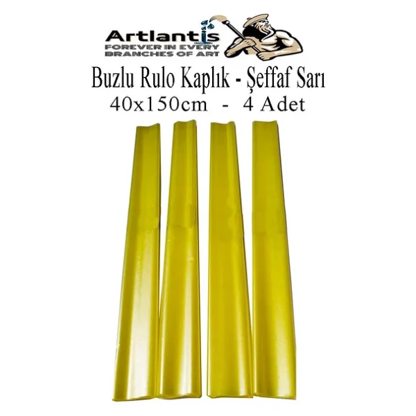 Buzlu Rulo Şeffaf Kaplık 4 Adet 40x150 Cm Defter Kitap Kaplığı Okul Öğrenci Rulo Kaplık - Görsel 7