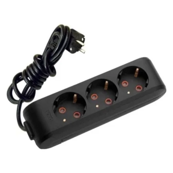 Viko Multi-Let 90133302 Topraklı Siyah 2 M 3'lü Priz - Görsel 5