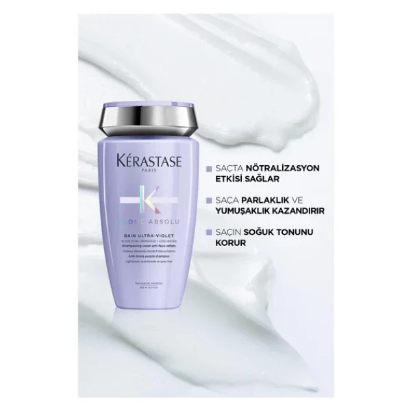 Kerastase Blond Absolu Bain Ultra-Violet 250 Ml Mor Şampuan - Görsel 4