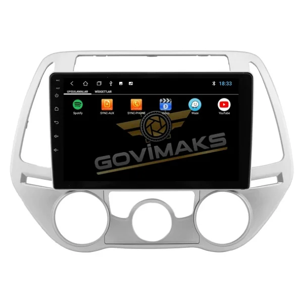 Govimaks Hyundai İ20 (2009-2014) 4gb RAM 64 GB Hafıza Androıd Multımedıa Teyp.P412 - Görsel 6