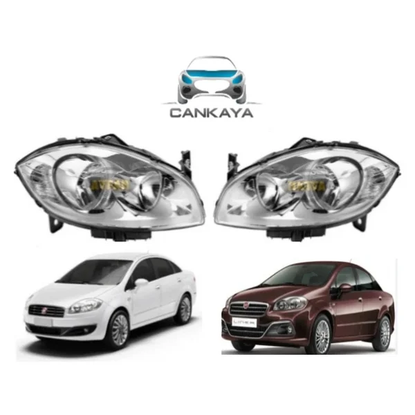 Fiat Lınea Ön Far Motorlu Takımı Sağ Sol 2 Adet Eser - Görsel 4