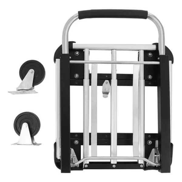 Balatlı Katlanabilir Portatif Alüminyum Paket Ve Yük Taşıma Arabası 150 Kg - Görsel 8
