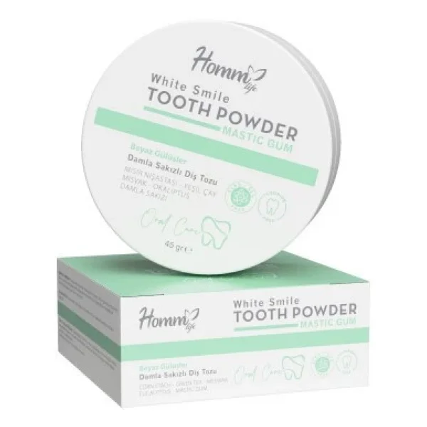 Homm Life Damla Sakızlı Beyazlatıcı 45 Gr Diş Tozu - Görsel 4
