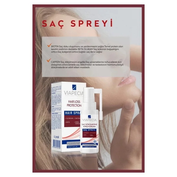 Viapecia Dökülmeye Karşı 60 Ml Saç Spreyi - Görsel 5