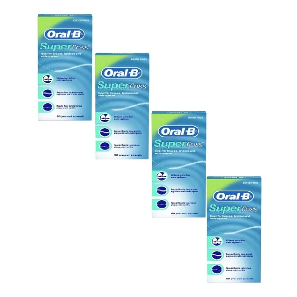 Oral-B Super Floss 50'li 4 Adet Diş İpi - Görsel 4