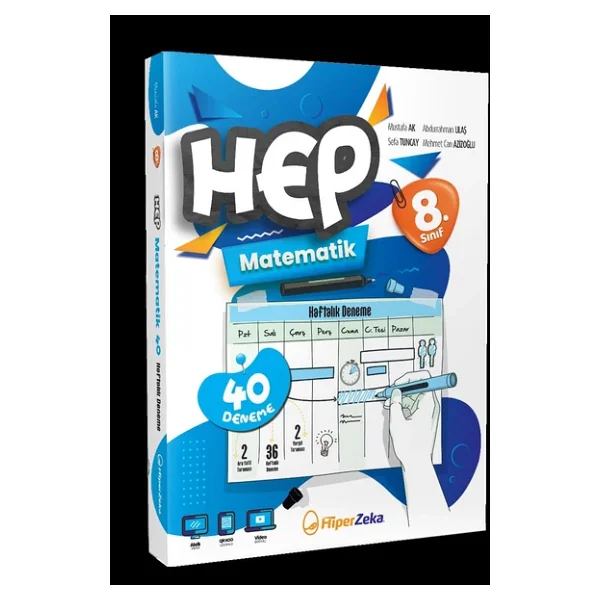 Hiper Zeka Yayınları 8. Sınıf Haftalık Hep Matematik 40 Deneme - Görsel 5