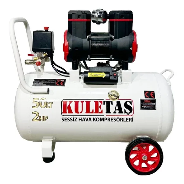 Kuletaş Ys1500 2 Hp 50 Lt Yağsız Sessiz Premium Kafa Kompresör - Görsel 3
