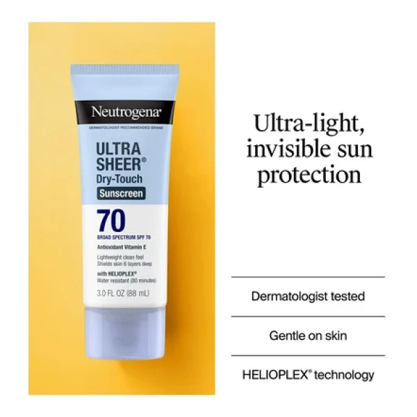 Neutrogena Ultra Sheer Dry-Touch Spf70 Güneş Koruyucu 88ml - Görsel 7