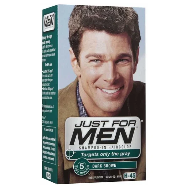 Just For Men H-45 Koyu Kahverengi Siyah Saç Boyası - Görsel 6