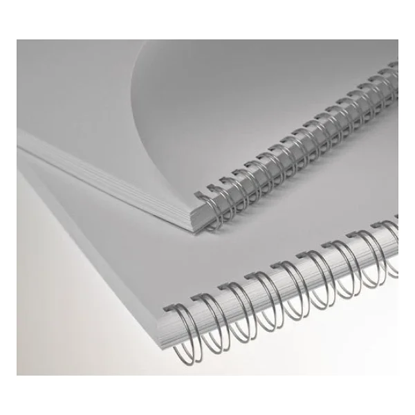 Office Force 1/2'' Gümüş 3:1'' (İnç) A4 34 Loop Kutu Tel Spiral 100'lü - Görsel 2