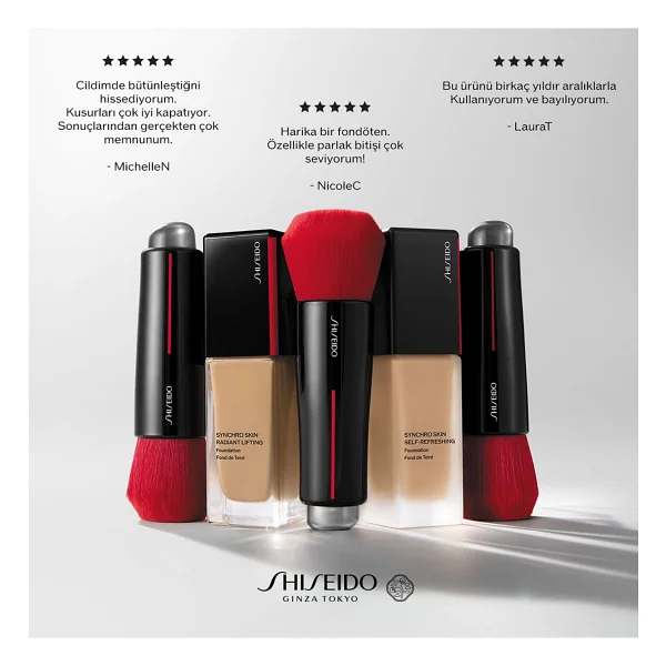 Shiseido Synchro Skin Self-Refreshing Spf 30 310 Silk 30 Ml Likit Fondöten - Görsel 6