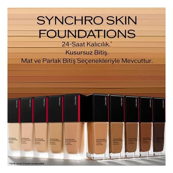 Shiseido Synchro Skin Radiant Lifting Spf 30 330 Bamboo 30 Ml Likit Fondöten - Görsel 4