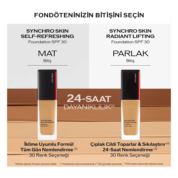 Shiseido Synchro Skin Radiant Lifting Spf 30 30 Ml Likit Fondöten - Görsel 5