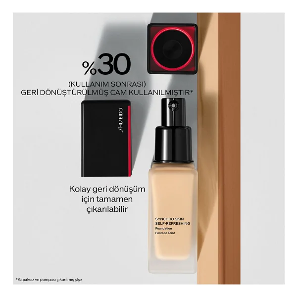 Shiseido Synchro Skin Self-Refreshing Spf 30 30 Ml Likit Fondöten - Görsel 7