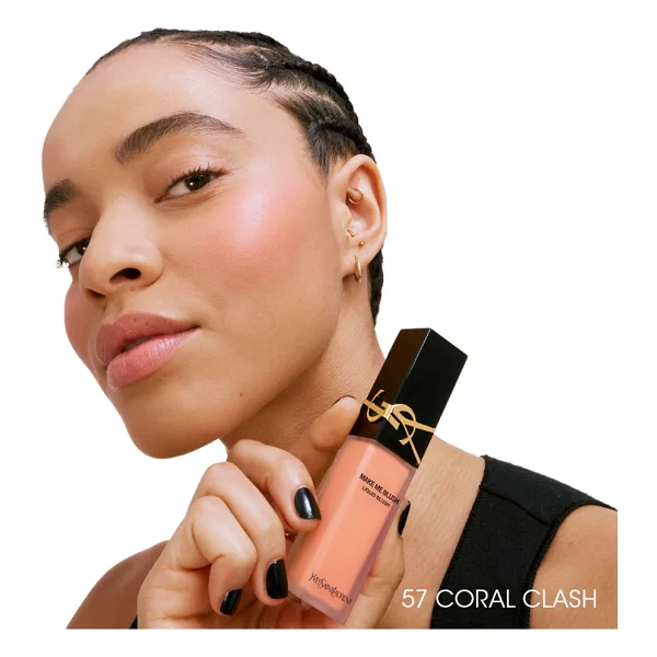Yves Saint Laurent Make Me Blush 57 Coral Clash Likit Allık - Görsel 3