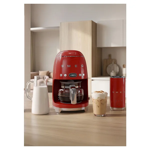 Smeg 50's Style Compact Mff02rdus Kırmızı Süt Köpürtücü - Görsel 7