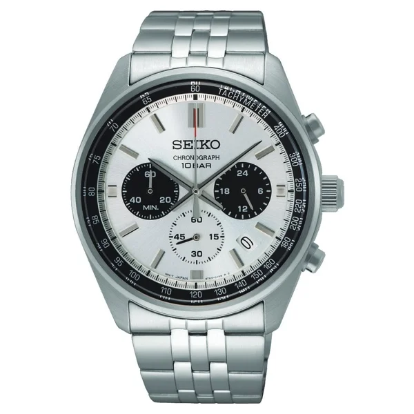 Seiko Ssb425 Gümüş-Beyaz Erkek Kol Saati - Görsel 2