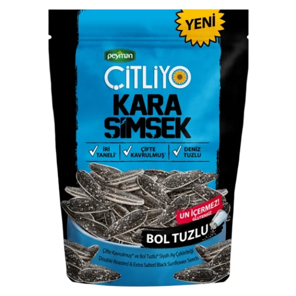 Peyman Çitliyo Kara Şimşek Bol Tuzlu 120 Gr Ay Çekirdeği - Görsel 2