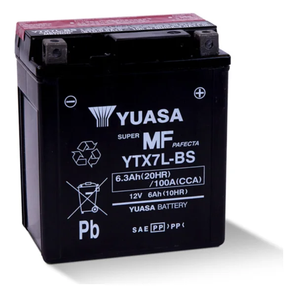 Yuasa Ytx7l-Bs 12 V 6 Ah 100 Cca Motosiklet Aküsü - Görsel 6