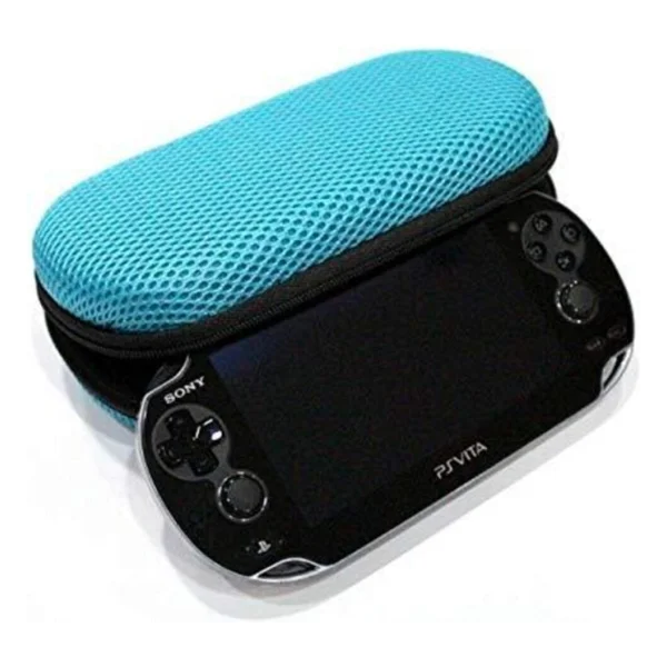 Gizala Ps Vita 1000 Ve 2000 Modeller Uyumlu Taşıma Çantası Mavi Case Bag - Görsel 6
