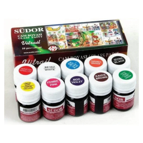 Südor Vitrail Cam Vitray Boyası 10 Renk X 25 Ml. - Görsel 6