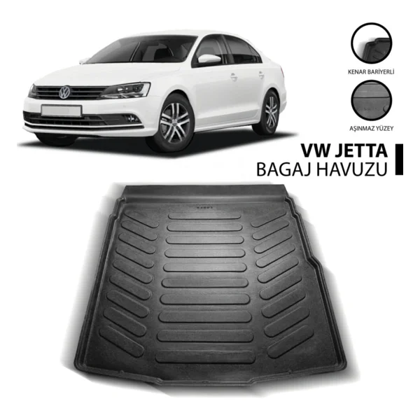 Çobanoğlu Jetta 2011-2016 3d Bagaj Havuzu. - Görsel 2