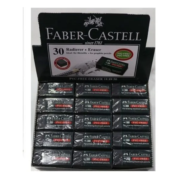 Faber-Castell 7089/30 30'lu Siyah Küçük Silgi - Görsel 7