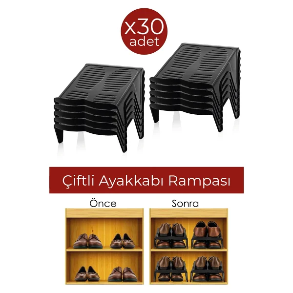 Vienev 30'lu Çiftli Ayakkabı Rampası - Görsel 2