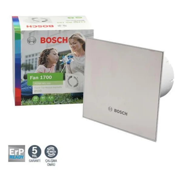 Bosch F1700 Ws Dp100 95 M3h Inox Sessiz Banyo Aspiratörü - Görsel 4